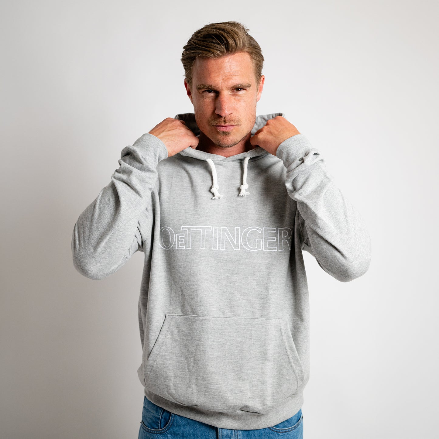 Hoodie gray with hood