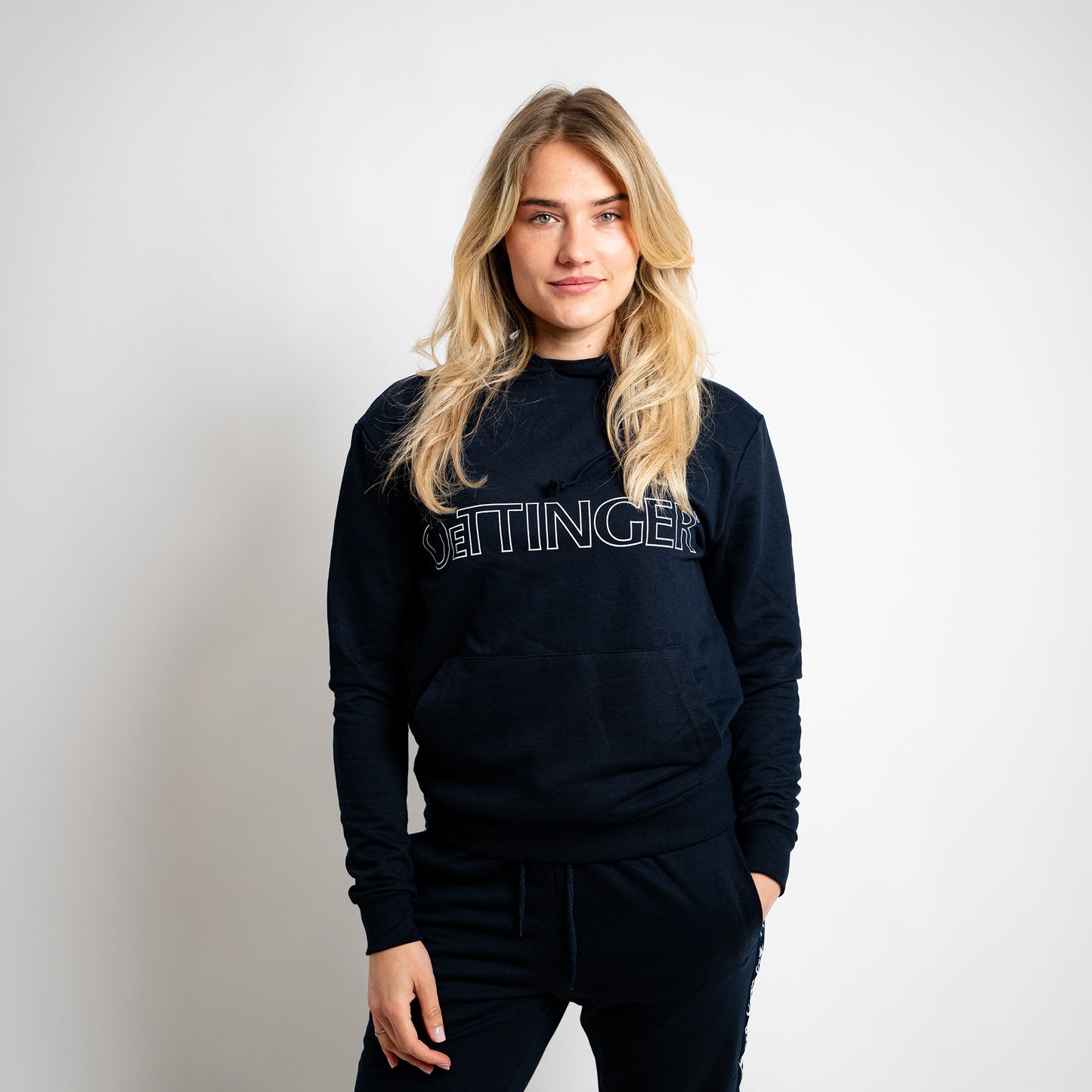 Hoodie blau mit Kapuze